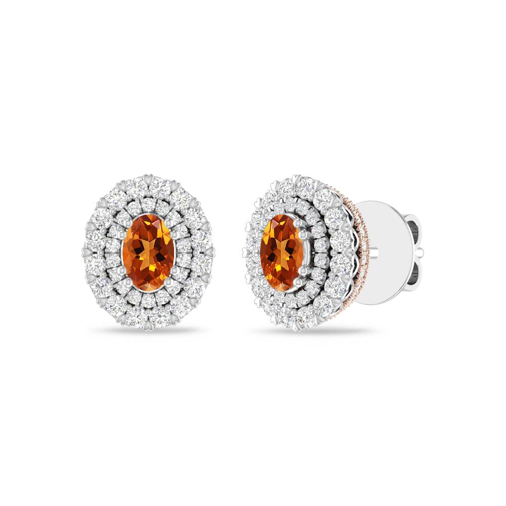White Gold/Rose - Citrine