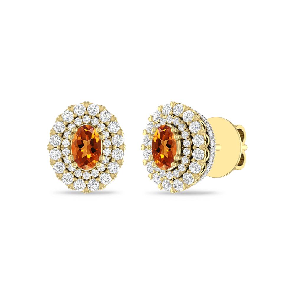 Yellow Gold/White - Citrine