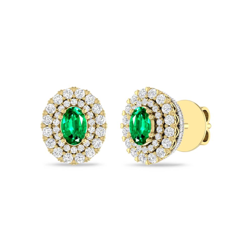 Yellow Gold/White - Emerald