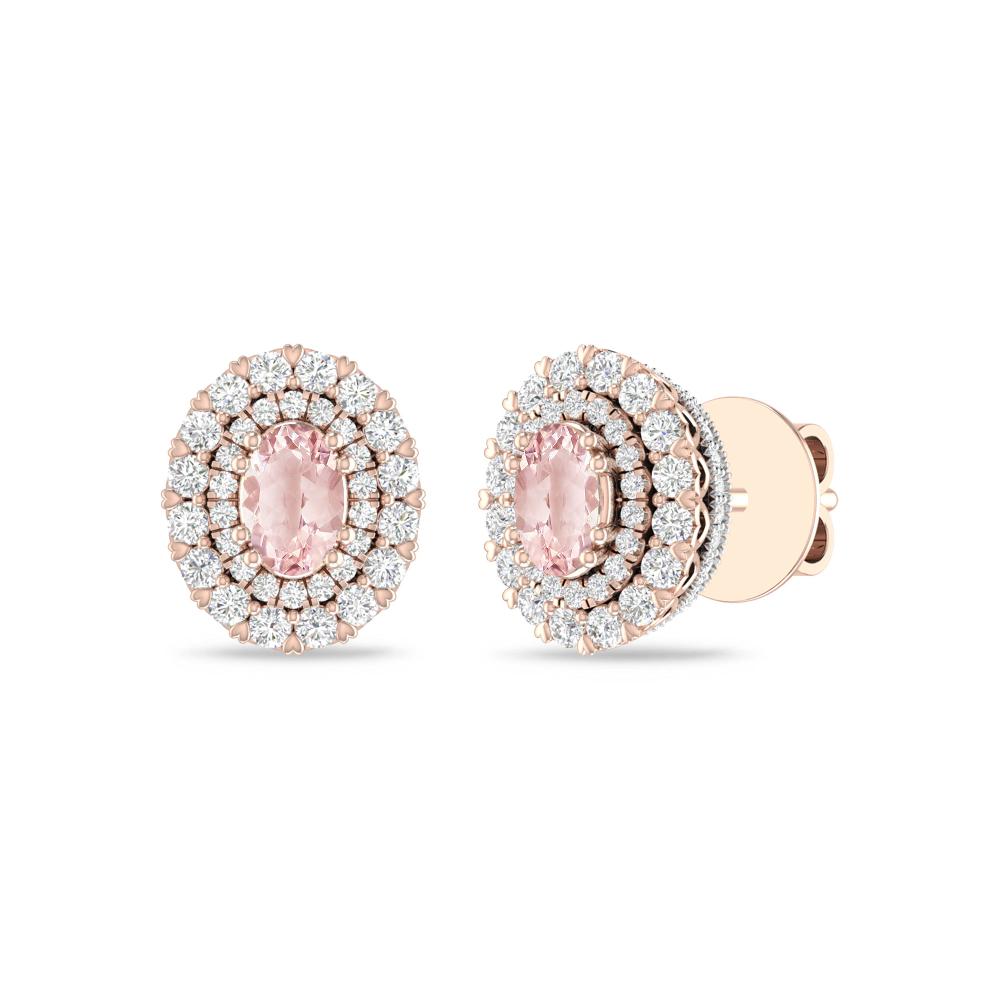 Rose Gold/White - Morganite