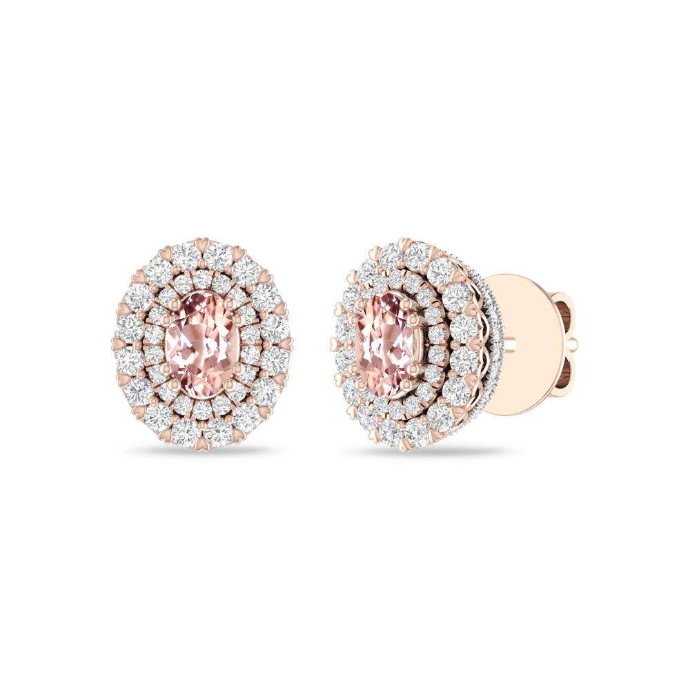 Rose Gold/White - Morganite
