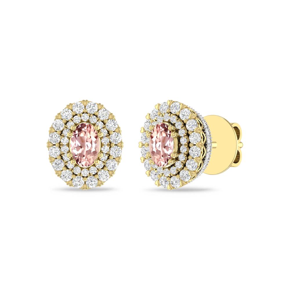 Yellow Gold/White - Morganite