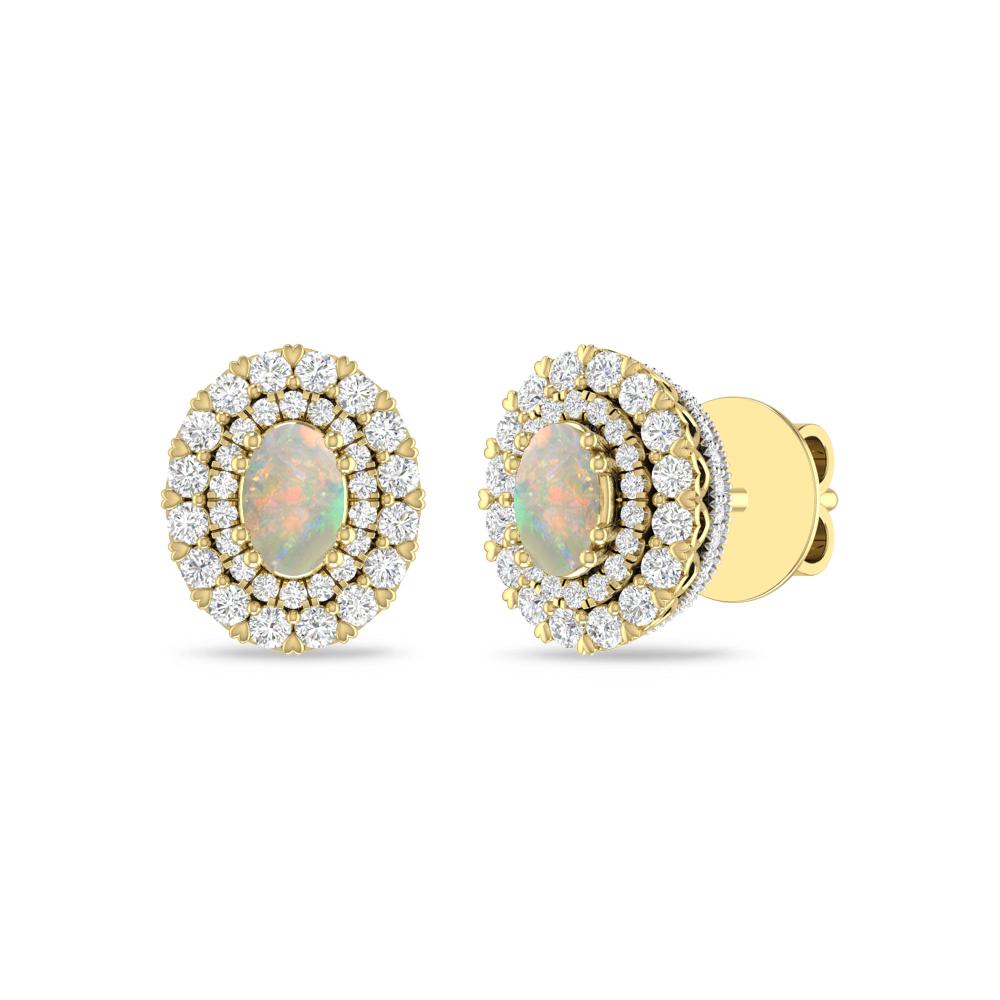 Yellow Gold/White - Opal