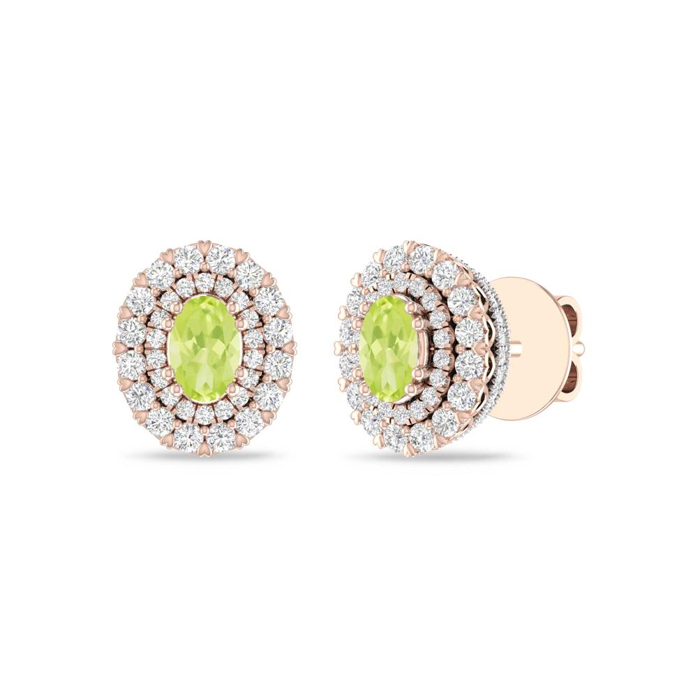 Rose Gold/White - Peridot