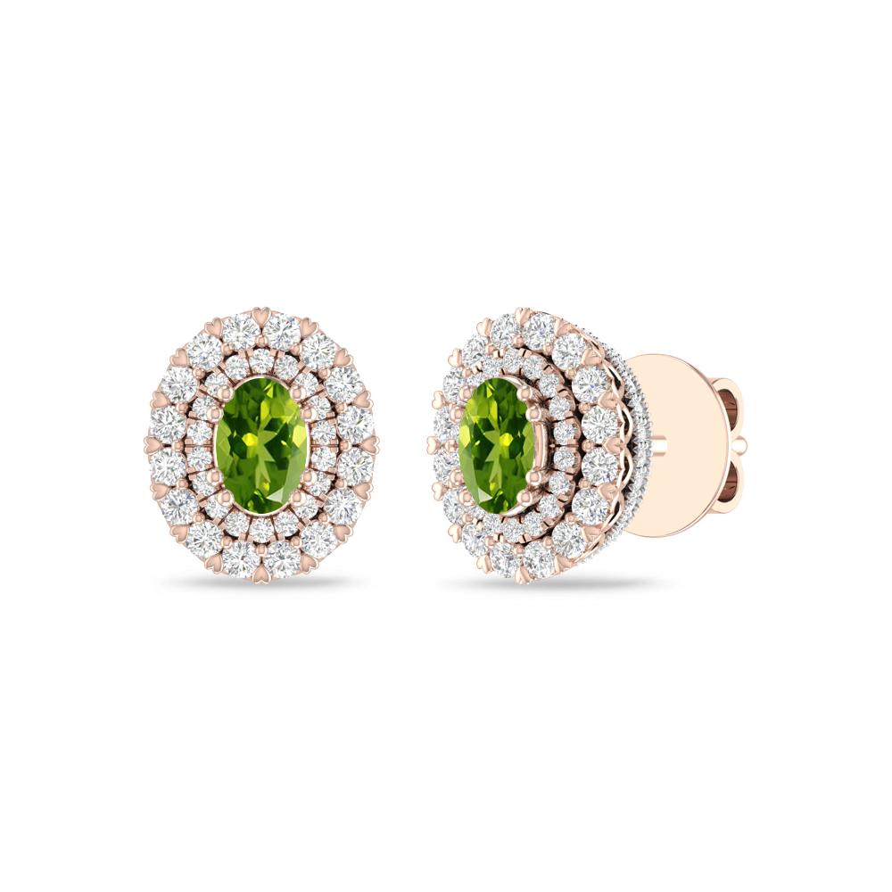 Rose Gold/White - Peridot