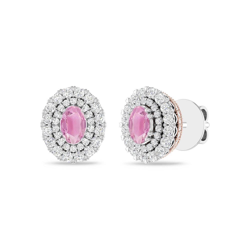 White Gold/Rose - Pink Tourmaline