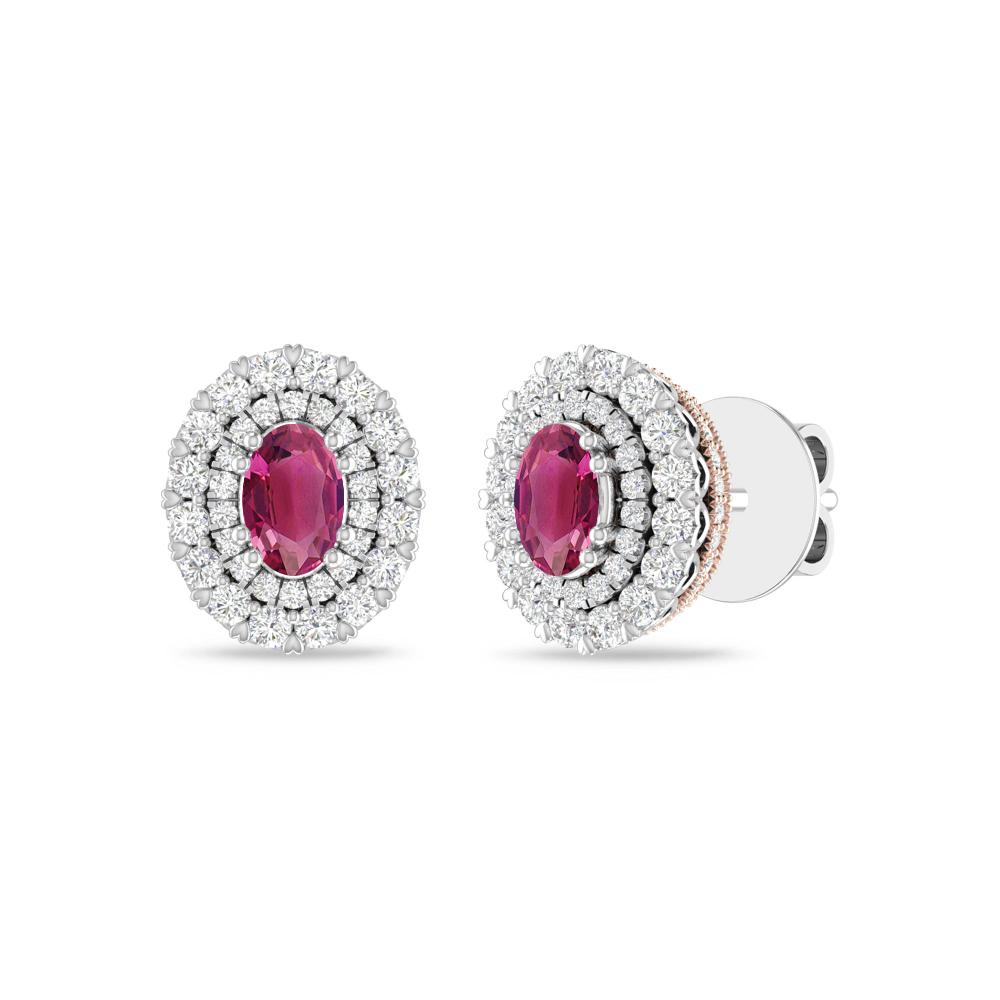 White Gold/Rose - Pink Tourmaline