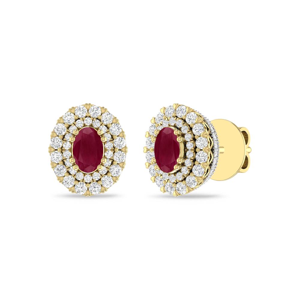 Yellow Gold/White - Ruby
