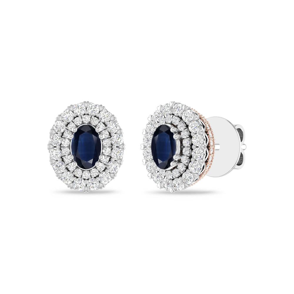 White Gold/Rose - Sapphire