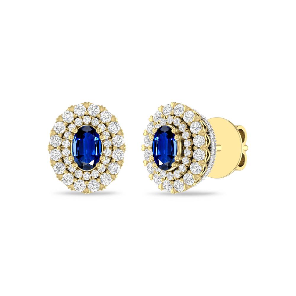 Yellow Gold/White - Sapphire