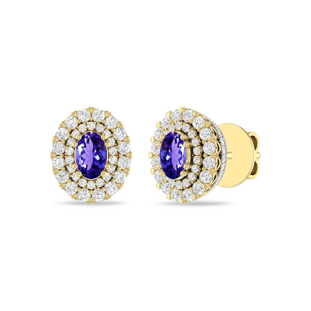 Yellow Gold/White - Tanzanite