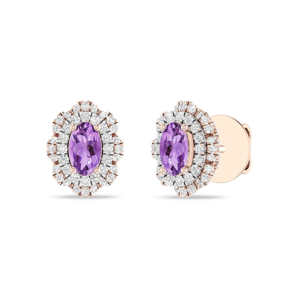 Rose Gold/White - Amethyst