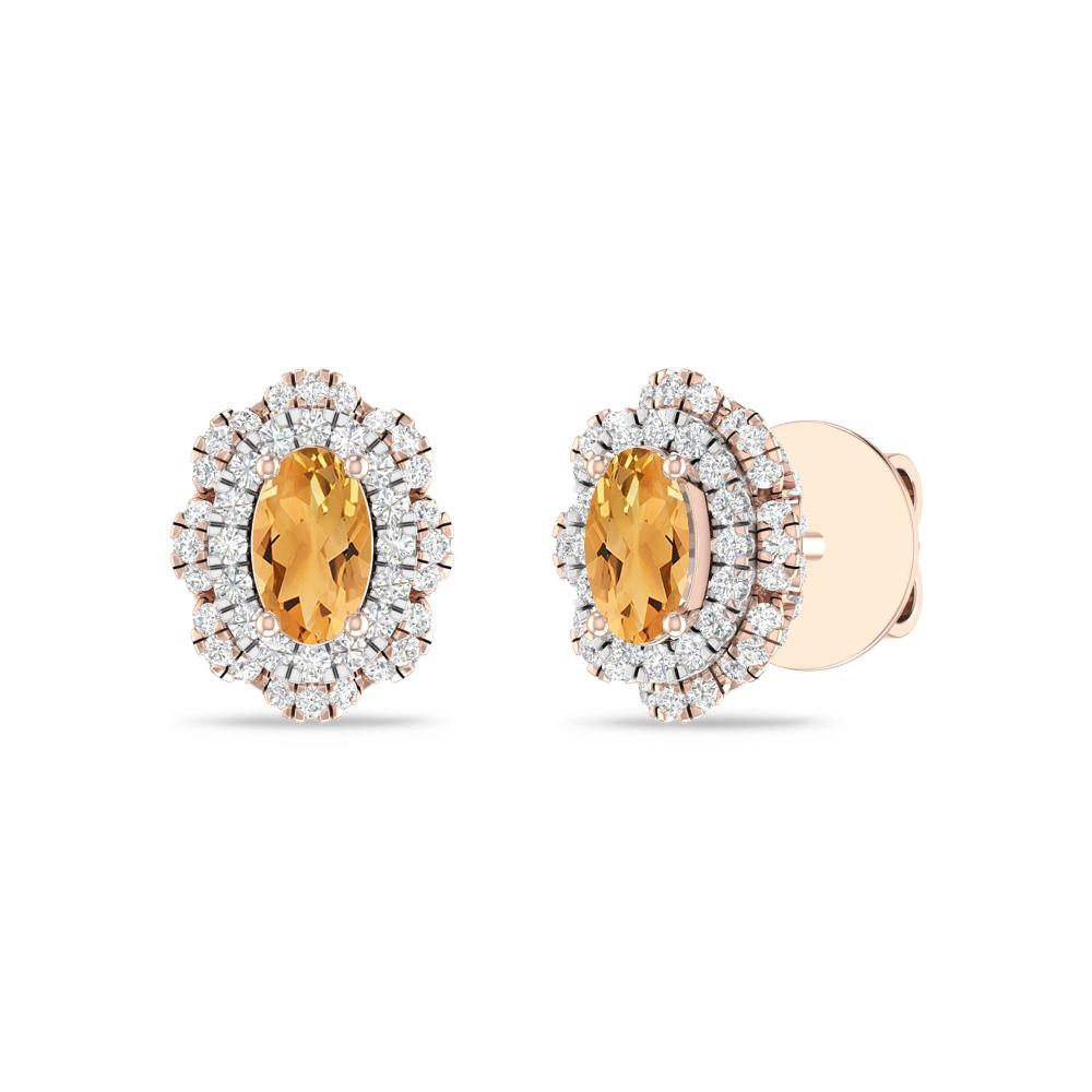Rose Gold/White - Citrine