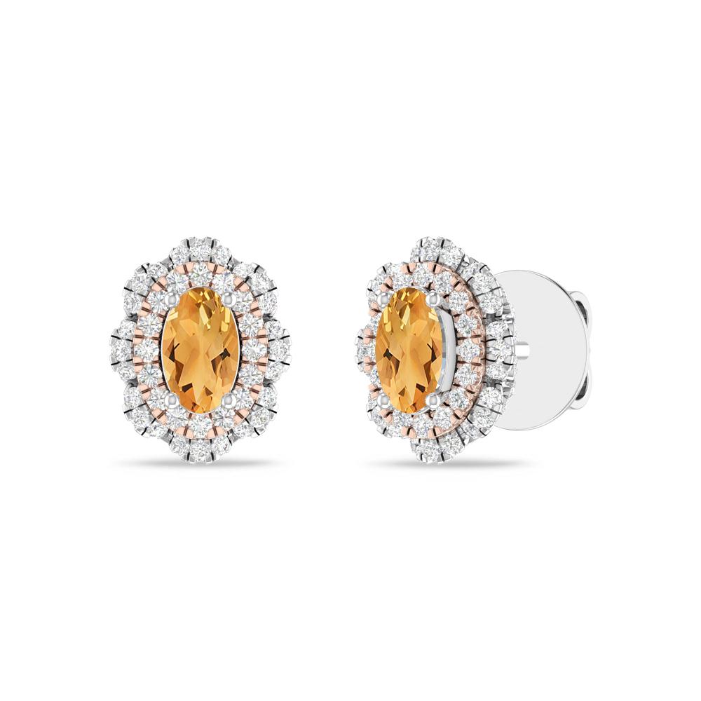 White Gold/Rose - Citrine