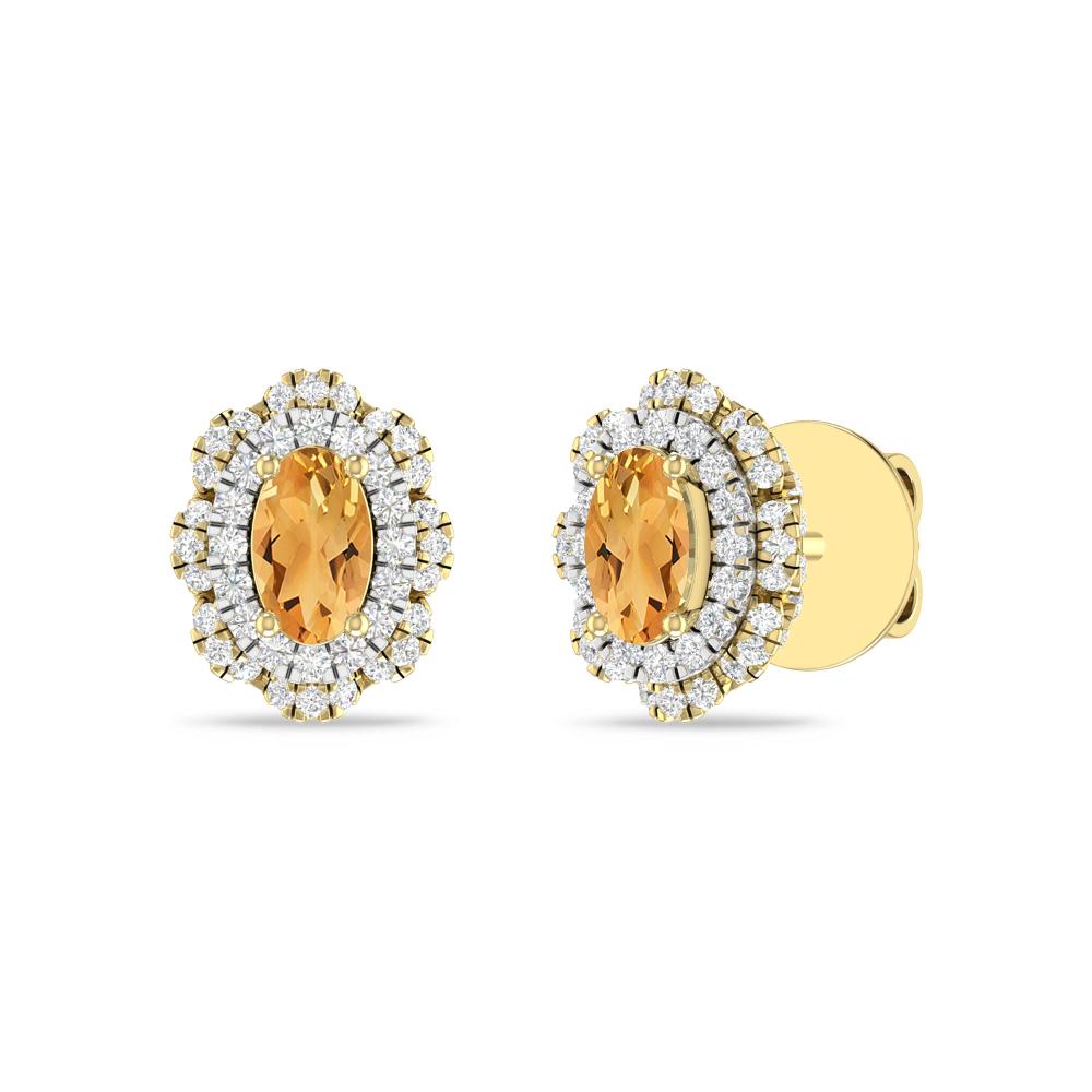 Yellow Gold/White - Citrine