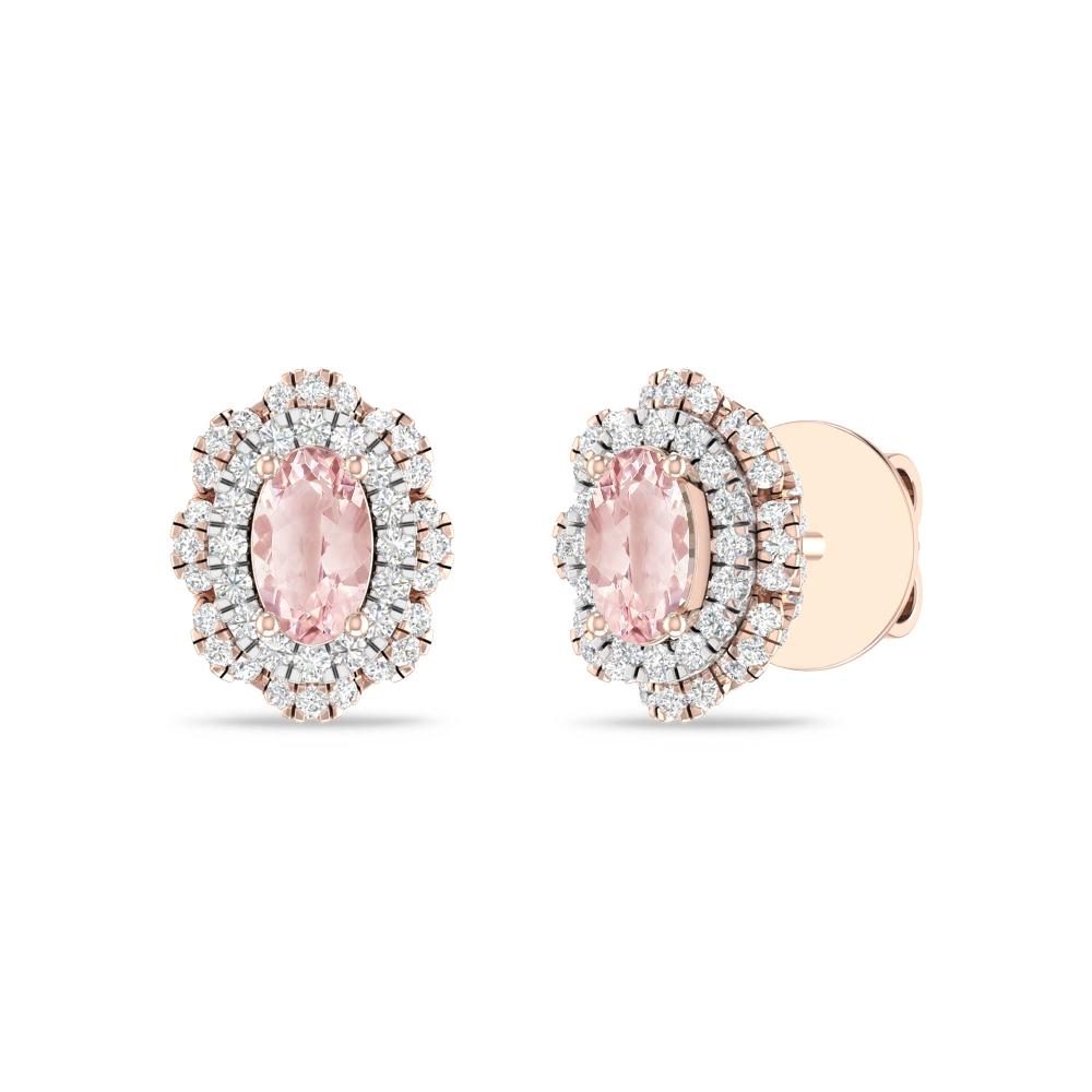 Rose Gold/White - Morganite