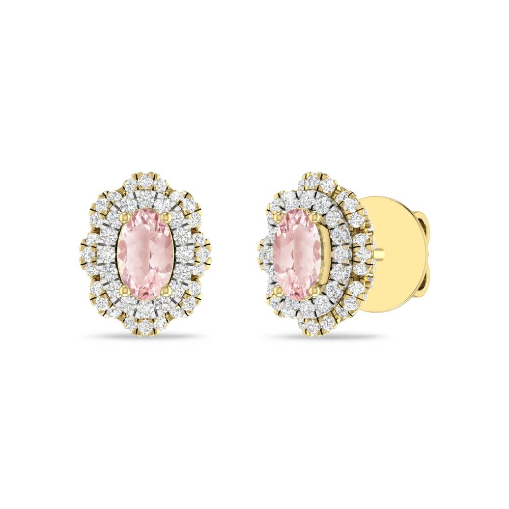 Yellow Gold/White - Morganite