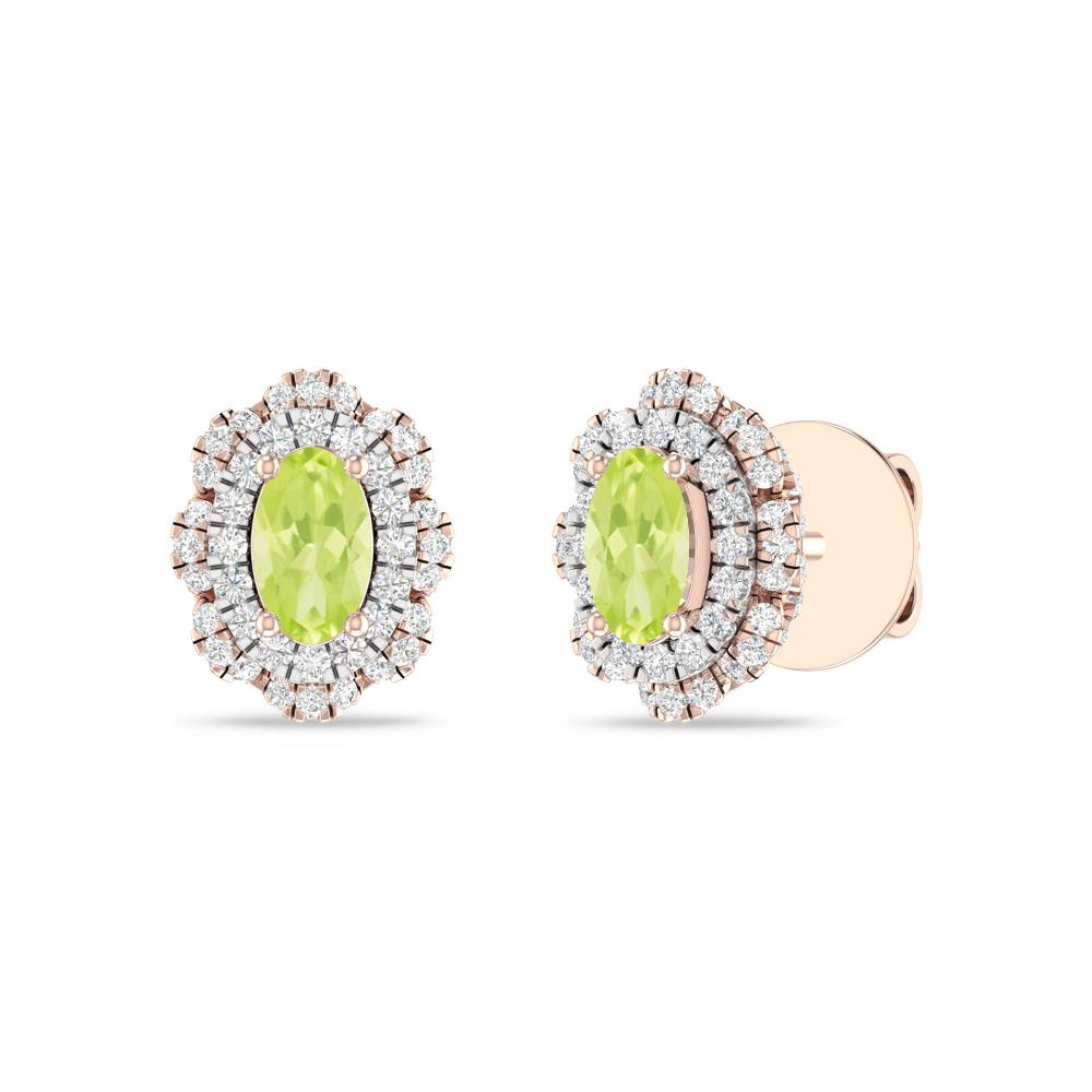 Rose Gold/White - Peridot