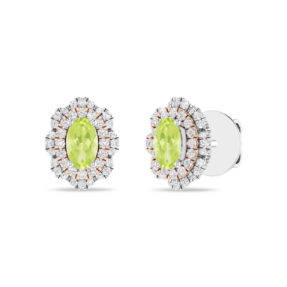 White Gold/Rose - Peridot
