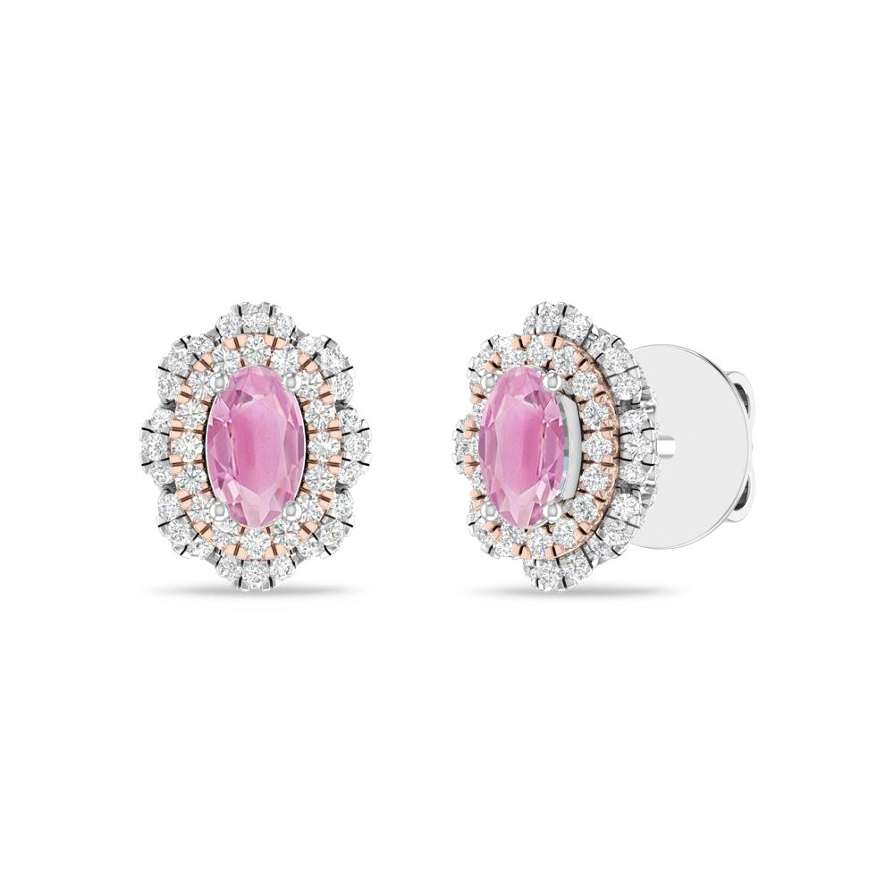 White Gold/Rose - Pink Tourmaline