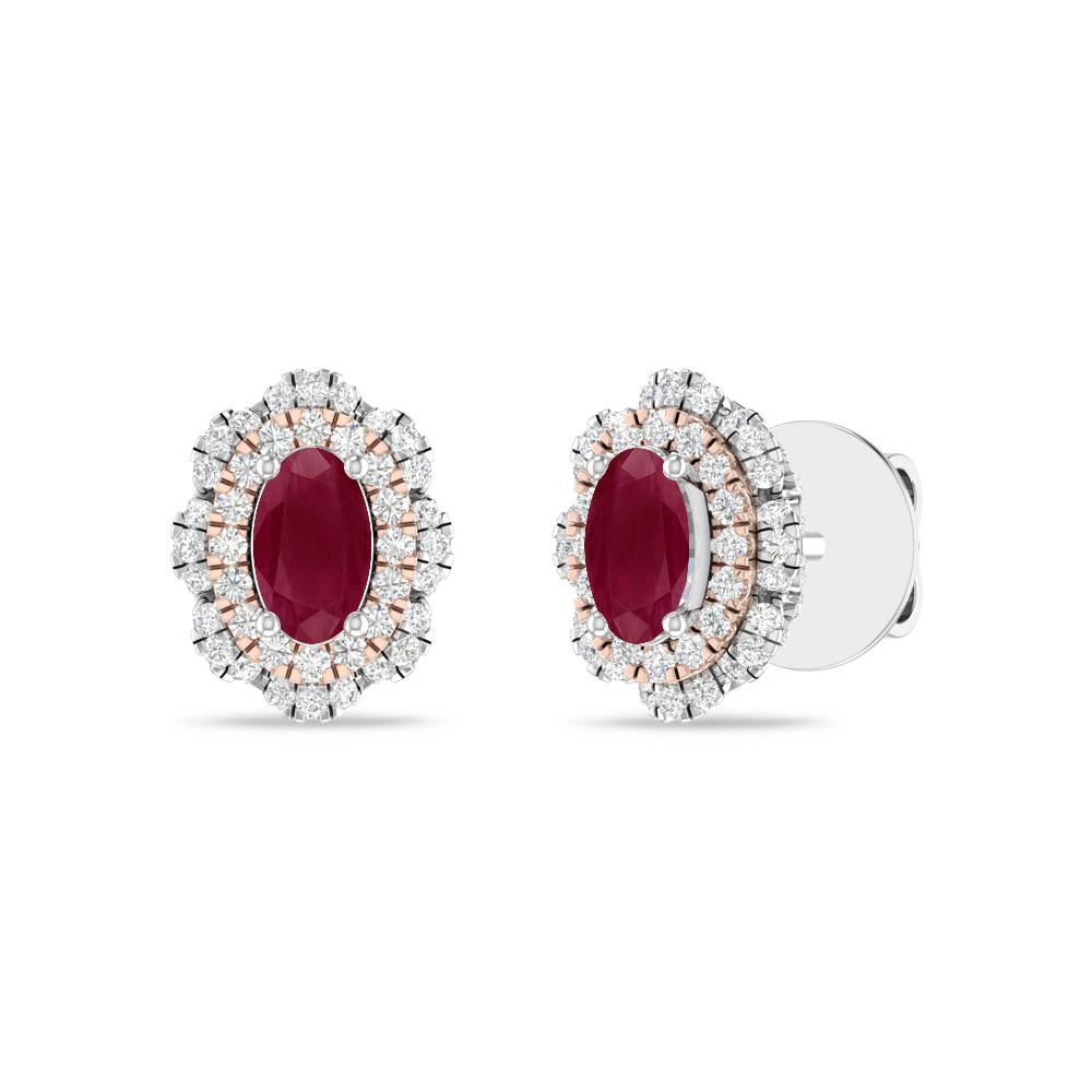 White Gold/Rose - Ruby