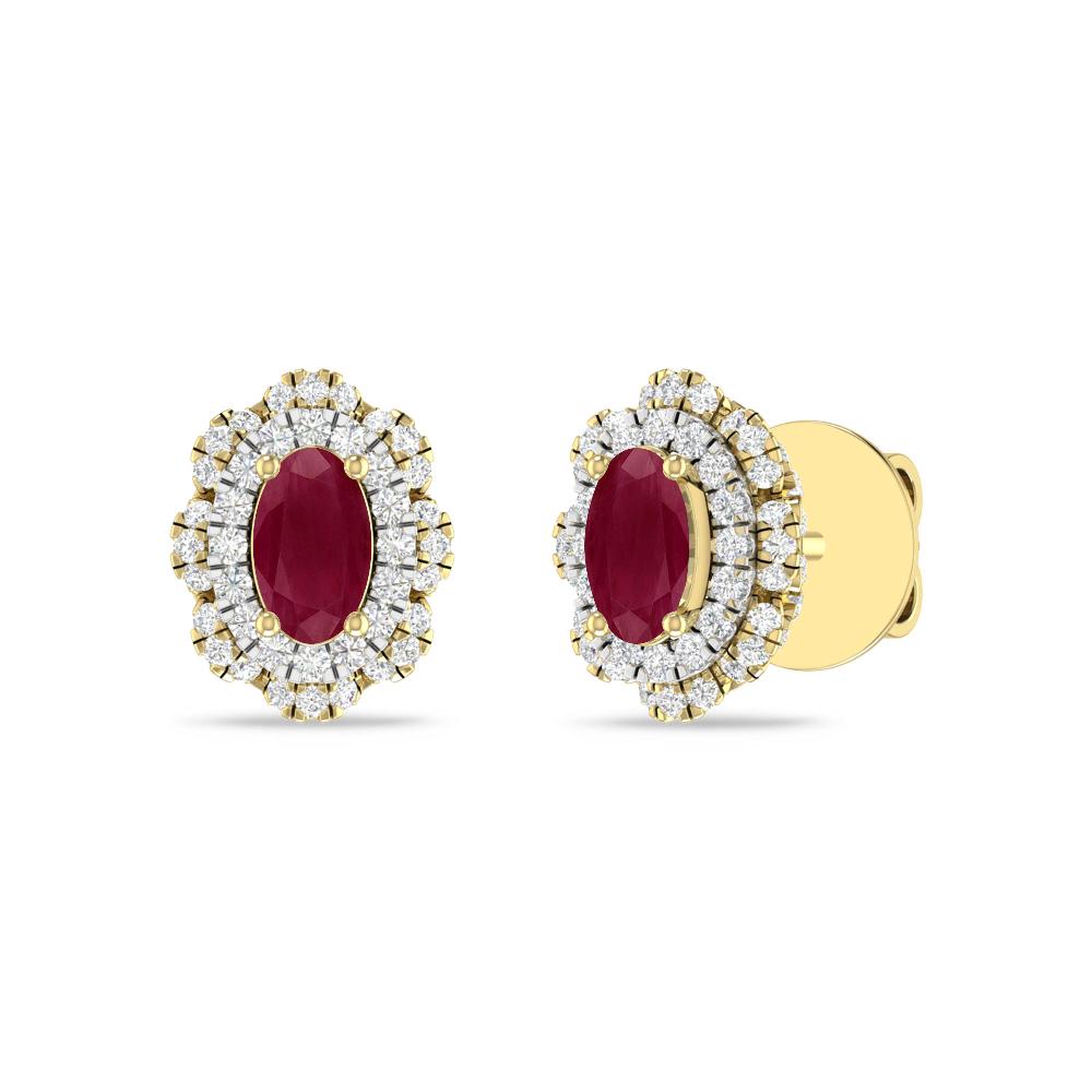Yellow Gold/White - Ruby