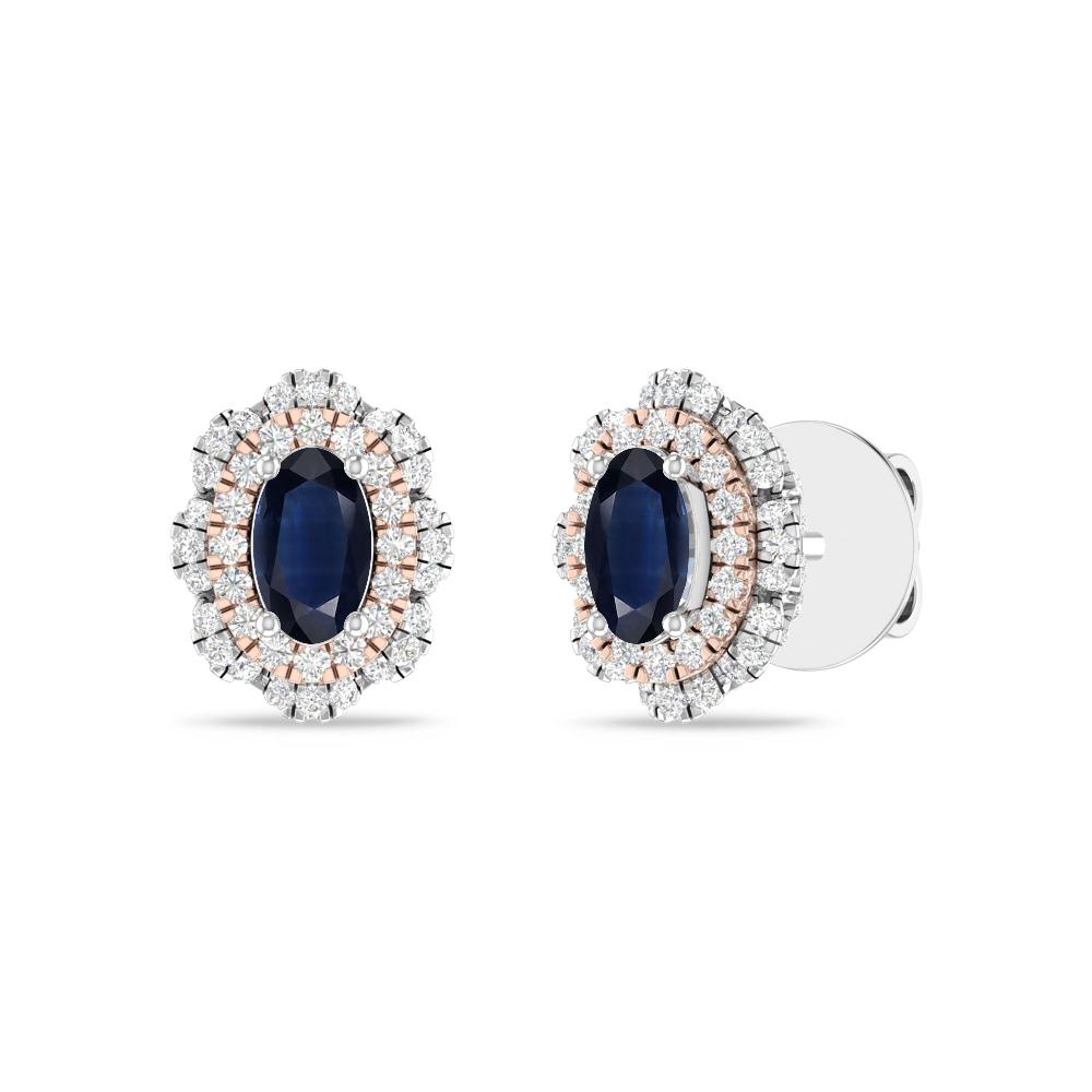White Gold/Rose - Sapphire