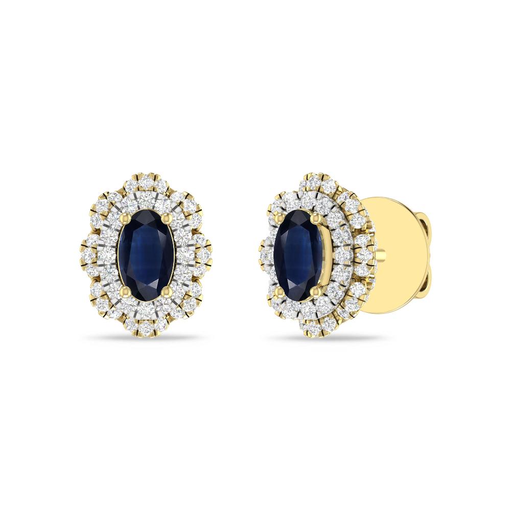 Yellow Gold/White - Sapphire