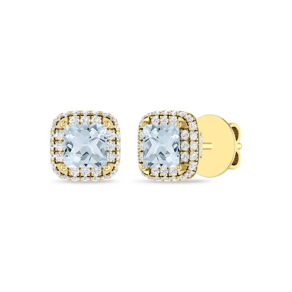 Yellow Gold - Aquamarine