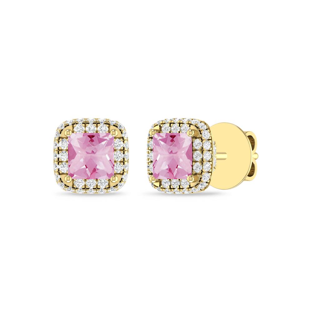 Yellow Gold - Pink Tourmaline