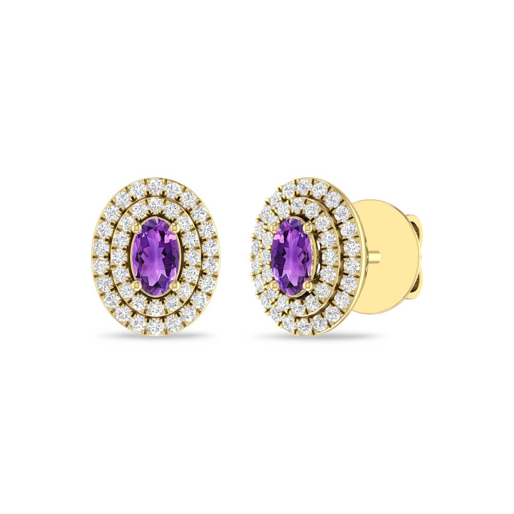 Yellow Gold - Amethyst