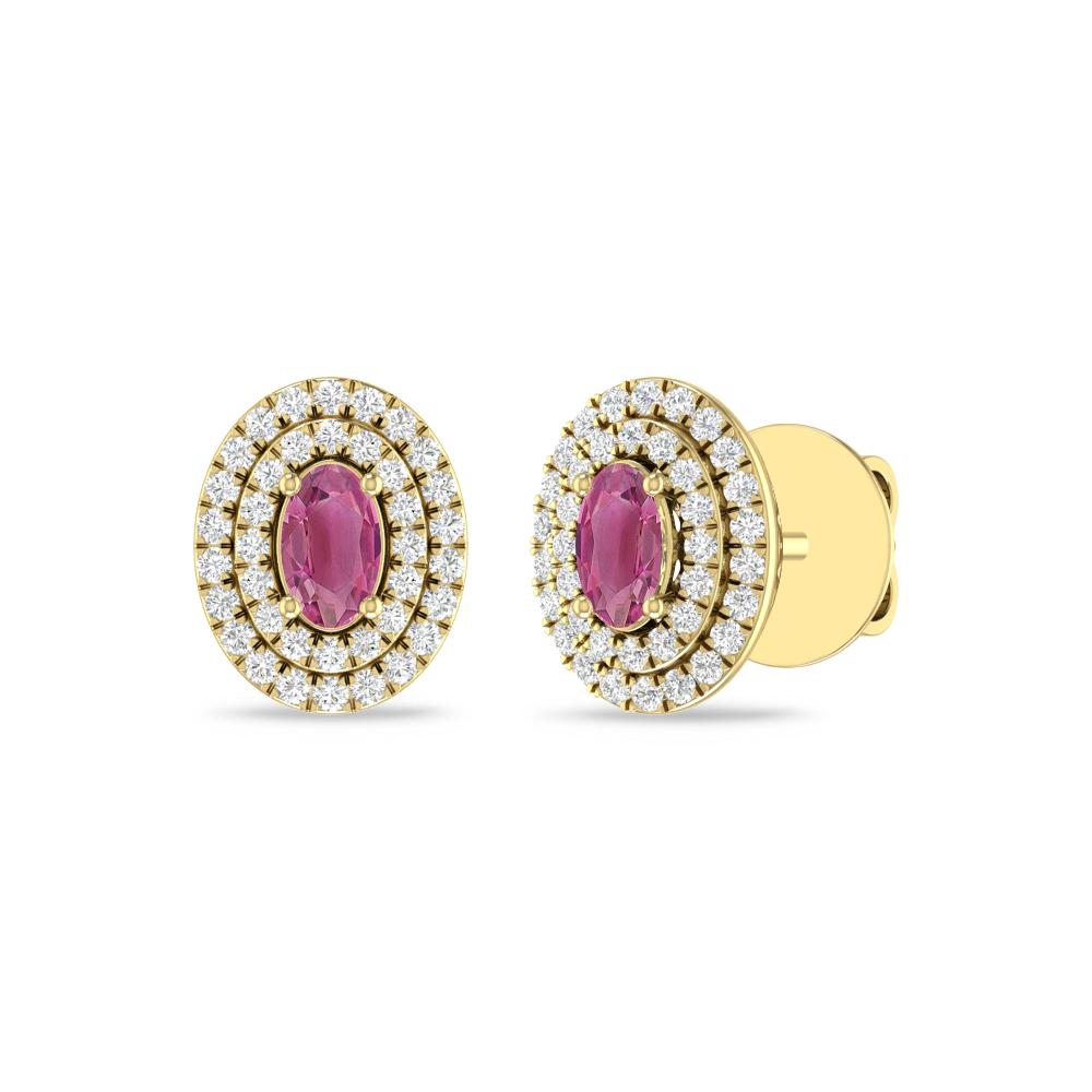 Yellow Gold - Pink Tourmaline