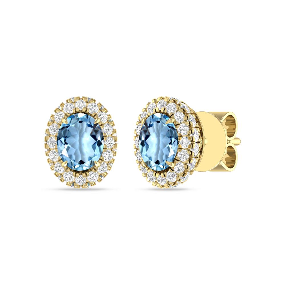 Yellow Gold - Aquamarine