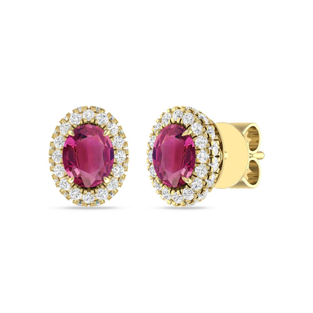 Yellow Gold - Pink Tourmaline