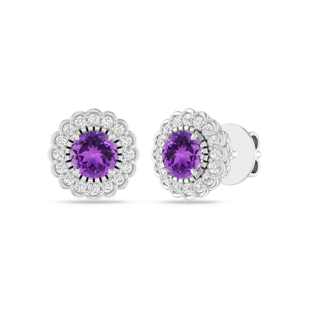 White Gold - Amethyst
