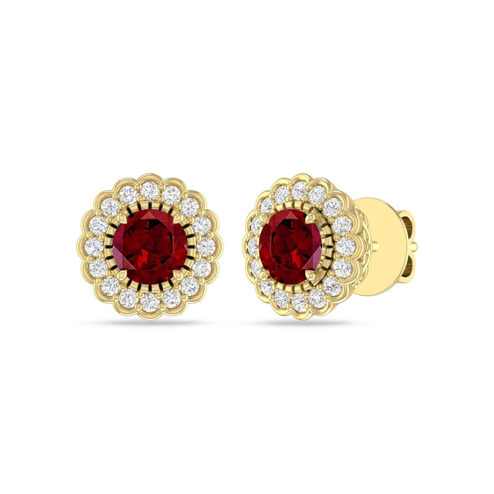 Yellow Gold - Garnet