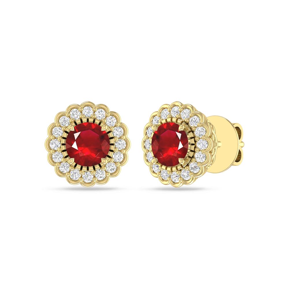Yellow Gold - Ruby