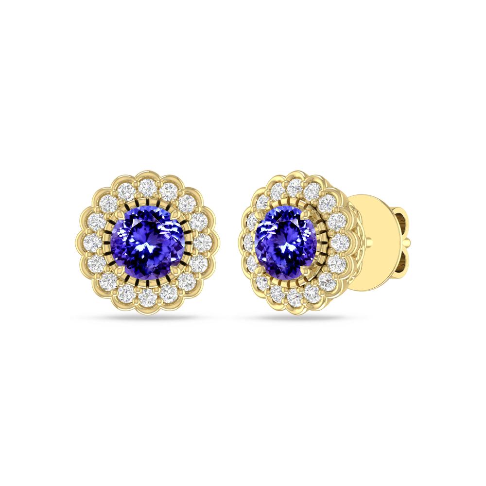 Yellow Gold - Tanzanite