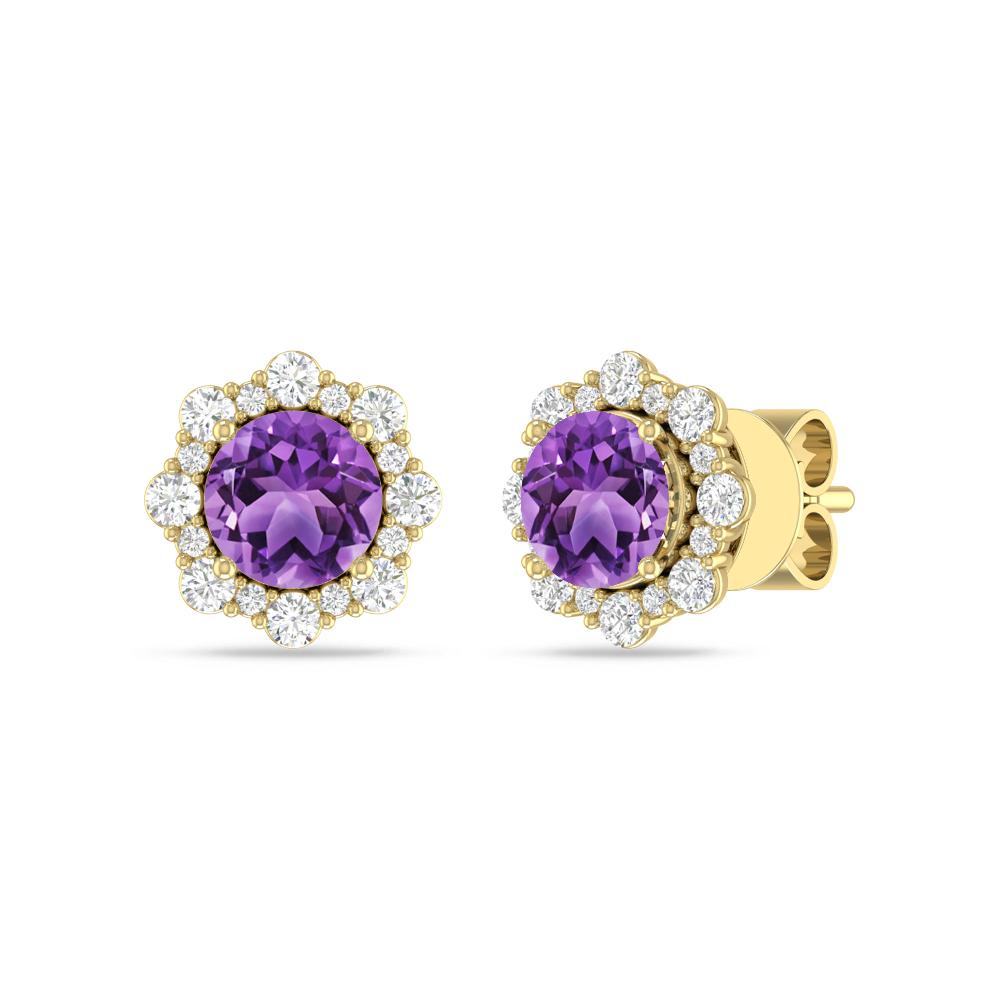 Yellow Gold - Amethyst