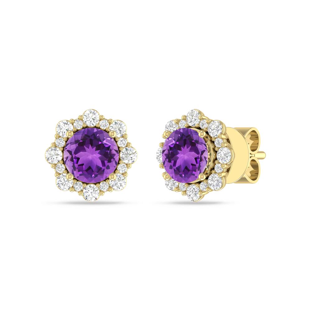 Yellow Gold - Amethyst