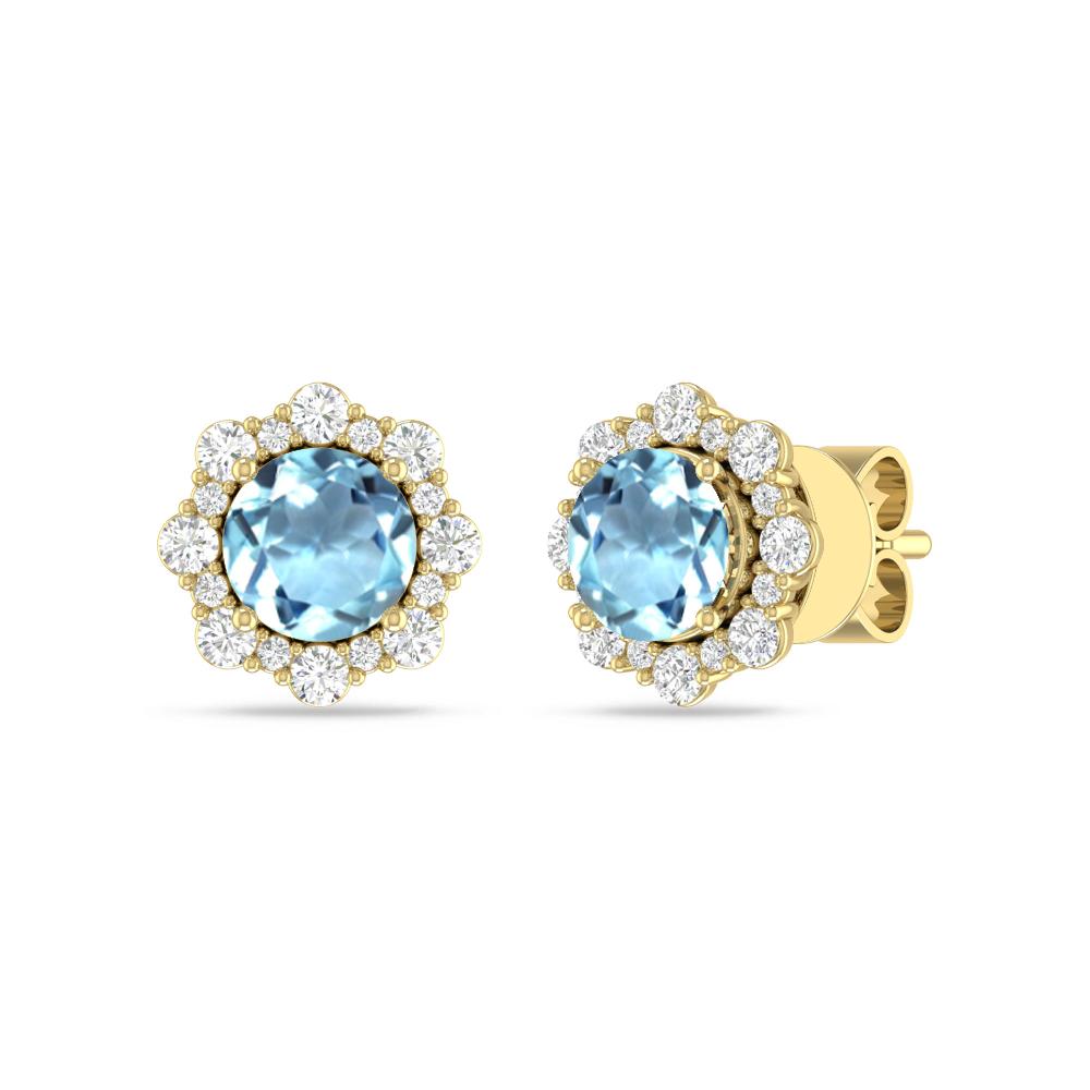 Yellow Gold - Aquamarine