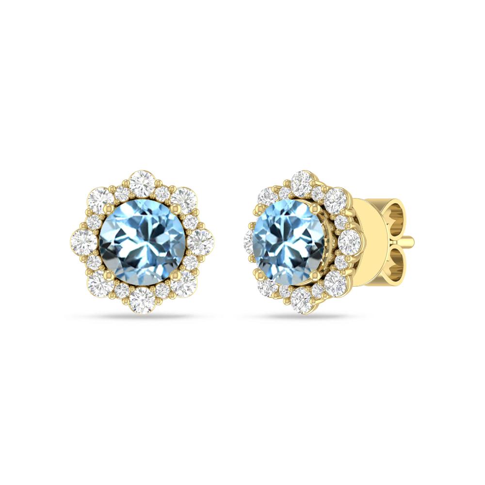 Yellow Gold - Aquamarine