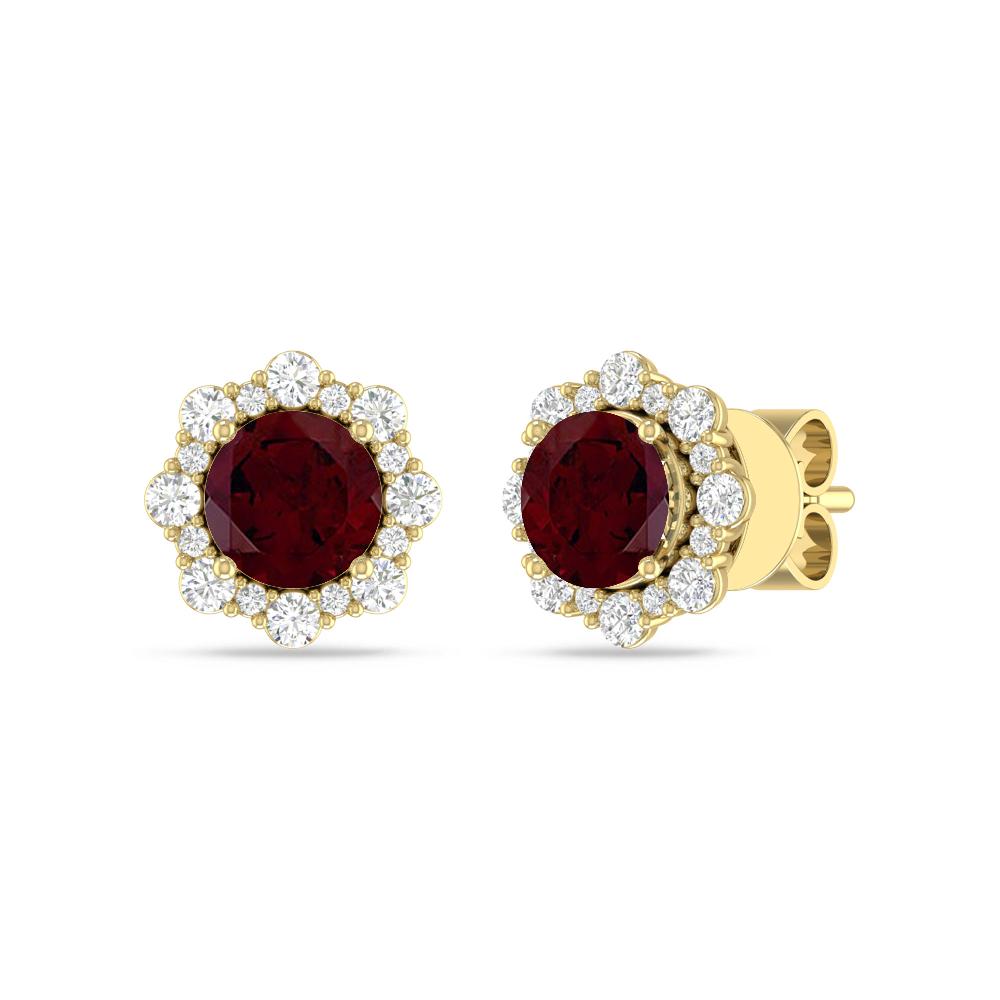 Yellow Gold - Garnet