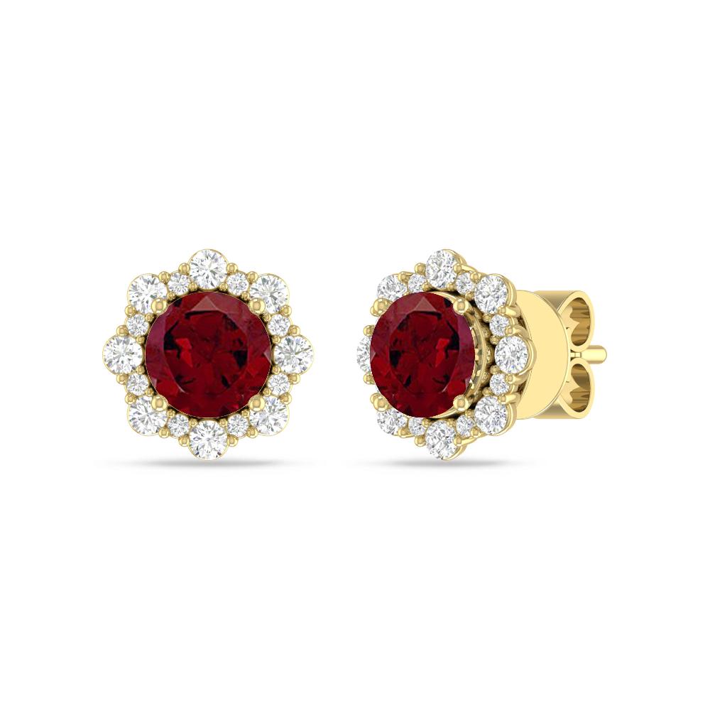 Yellow Gold - Garnet