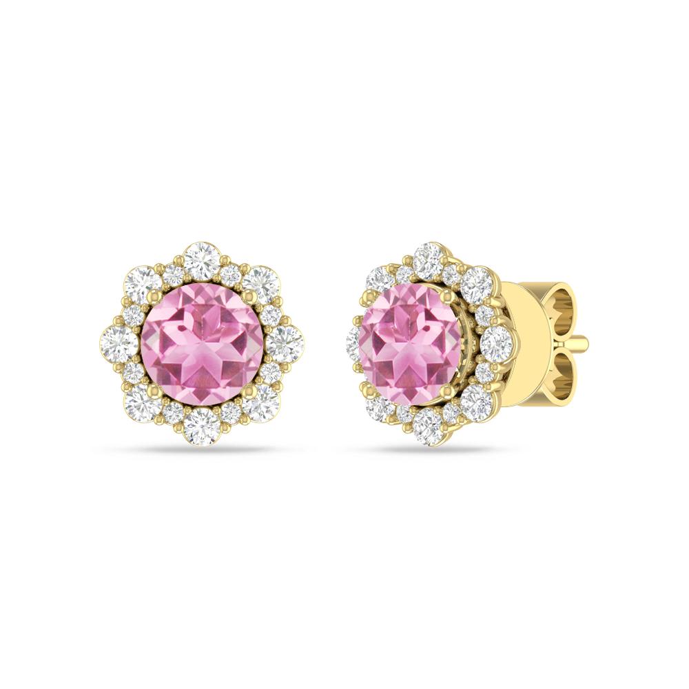 Yellow Gold - Pink Tourmaline