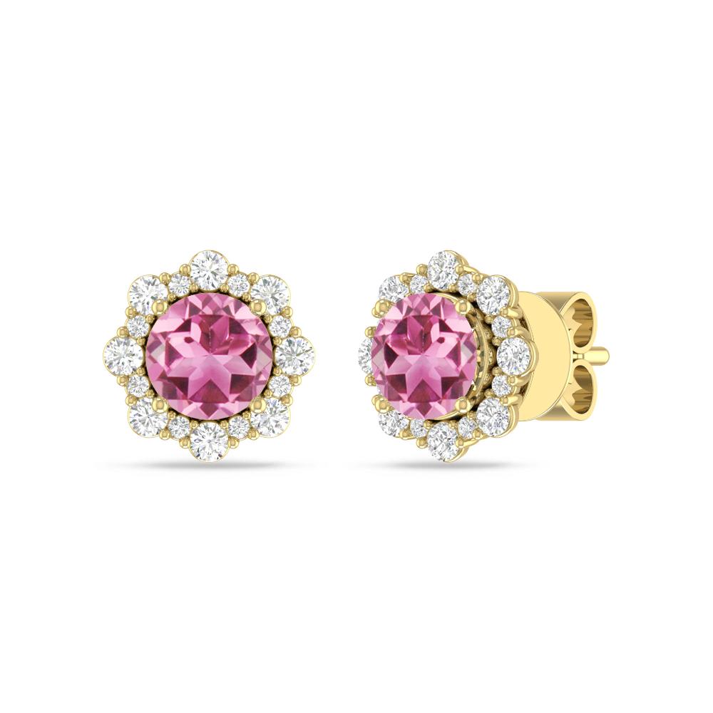 Yellow Gold - Pink Tourmaline