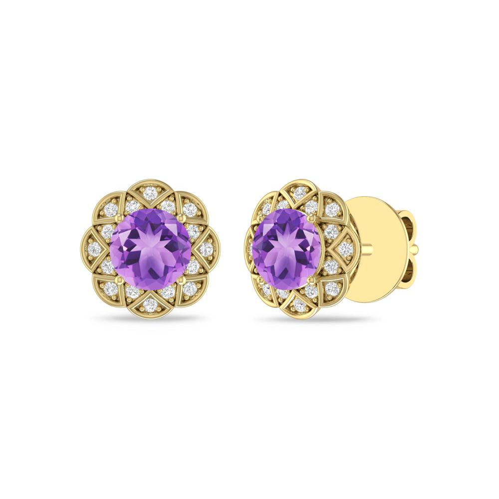 Yellow Gold - Amethyst