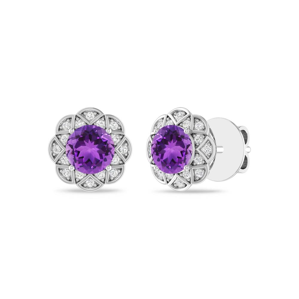 White Gold - Amethyst