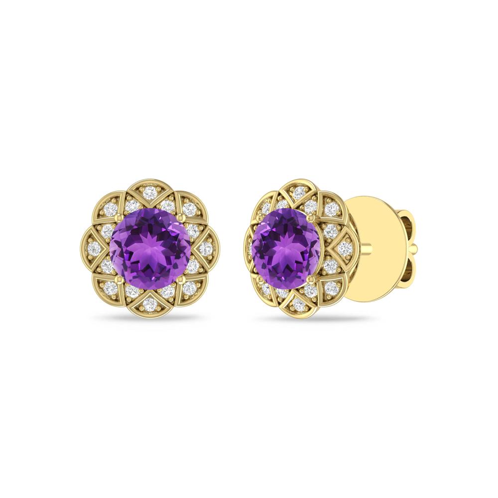 Yellow Gold - Amethyst