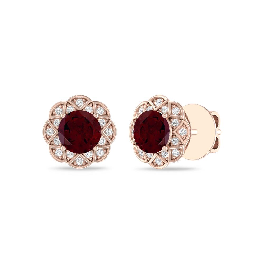 Rose Gold - Garnet